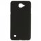 Чехол силиконовый LG X5 черный матовый
