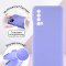 Чехол-накладка Huawei P Smart 2021 Kruche Silicone Plain Lilac purple