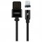 Кабель USB-iP WK Magnetic Black 1m