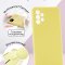 Чехол-накладка Samsung Galaxy A32 Kruche Silicone Plain Yellow