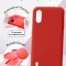 Чехол-накладка Samsung Galaxy A01/A015 Kruche Silicone Plain Red