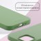 Чехол-накладка iPhone 14 Pro Kruche Silicone Plain Light green