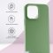 Чехол-накладка iPhone 14 Pro Max Kruche Silicone Plain Light green