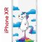 Чехол-накладка iPhone XR Kruche Print Flying Unicorn