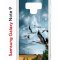 Чехол-накладка Samsung Galaxy Note 9 Kruche Print Журавли