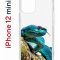 Чехол-накладка iPhone 12 mini Kruche Print Змея