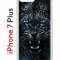 Чехол-накладка iPhone 7 Plus/8 Plus Kruche Print Дикий леопард