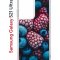 Чехол-накладка Samsung Galaxy S21 Ultra Kruche Print Fresh berries