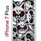 Чехол-накладка Apple iPhone 7 Plus (580664) Kruche PRINT Angry Cats
