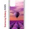 Чехол-накладка Samsung Galaxy A02s Kruche Print Лавандовый рай