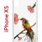 Чехол-накладка iPhone X/XS Kruche Print Колибри