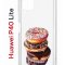 Чехол-накладка Huawei P40 Lite Kruche Print Donuts