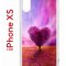Чехол-накладка iPhone X/XS Kruche Print Pink heart