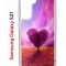 Чехол-накладка Samsung Galaxy S21 Kruche Print Pink heart