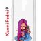 Чехол-накладка Xiaomi Redmi 9 Kruche Print Pink Hair