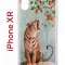 Чехол-накладка iPhone XR Kruche Print Тигр под деревом