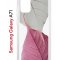 Чехол-накладка Samsung Galaxy A71 Kruche Print Pink and white