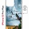 Чехол-накладка iPhone 12 Pro Max Kruche Magnet Print Журавли