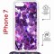 Чехол-накладка iPhone 7/8/SE (2020)/SE (2022) Kruche Magrope Print Purple leaves