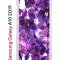 Чехол-накладка Samsung Galaxy A10 2019 Kruche Print Purple leaves