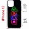 Чехол-накладка iPhone 12/12 Pro Kruche Magrope Print Гейминг