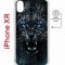 Чехол-накладка iPhone XR Kruche Magnet Print Дикий леопард