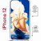 Чехол-накладка iPhone 12/12 Pro Kruche Magrope Print Парусник