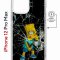Чехол-накладка iPhone 12 Pro Max Kruche Magnet Print Барт Симпсон
