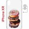 Чехол-накладка Apple iPhone XR (598897) Kruche PRINT Donuts