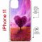 Чехол-накладка iPhone 11 Kruche Magrope Print Pink heart