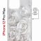 Чехол-накладка iPhone 12 Pro Max Kruche Magnet Print White roses