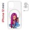 Чехол-накладка Apple iPhone 12 mini (598887) Kruche PRINT Pink Hair