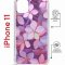 Чехол-накладка iPhone 11 Kruche Magrope Print Гортензия