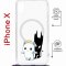 Чехол-накладка Apple iPhone X (598925) Kruche PRINT Angel Demon