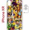 Чехол-накладка iPhone XR Kruche Magnet Print Симпсоны