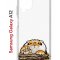 Чехол-накладка Samsung Galaxy A12 (594609) Kruche PRINT тигр первый снег