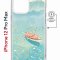 Чехол-накладка iPhone 12 Pro Max Kruche Magnet Print озеро цветов
