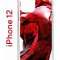 Чехол-накладка Apple iPhone 12  (588925) Kruche PRINT Вино