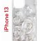 Чехол-накладка iPhone 13 Kruche Print White roses