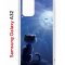Чехол-накладка Samsung Galaxy A32 Kruche Print Лунный кот