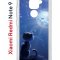 Чехол-накладка Xiaomi Redmi Note 9 Kruche Print Лунный кот
