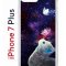 Чехол-накладка Apple iPhone 7 Plus (580664) Kruche PRINT Мотылёк