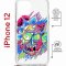 Чехол-накладка iPhone 12/12 Pro Kruche Magrope Print Многоликий Рик