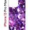 Чехол-накладка Apple iPhone 13 Pro Max (606544) Kruche PRINT Purple leaves