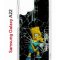 Чехол-накладка Samsung Galaxy A22/M22/M32 Kruche Print Барт Симпсон