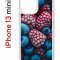 Чехол-накладка Apple iPhone 13 mini (606541) Kruche PRINT Fresh berries