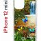 Чехол-накладка Apple iPhone 12 mini (588924) Kruche PRINT Водопад