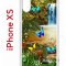 Чехол-накладка iPhone X/XS Kruche Print Водопад