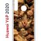 Чехол-накладка Huawei Y6p 2020 (588946) Kruche PRINT Котик с рыбками