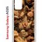 Чехол-накладка Samsung Galaxy A02s (594636) Kruche PRINT Котик с рыбками